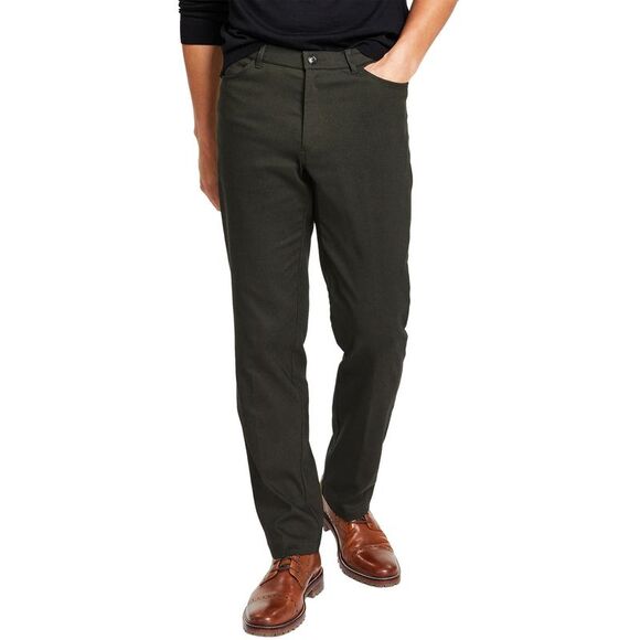 Tommy Hilfiger Mens Modern Fit Four-Pocket Twill Pants 40W x 30L Olive - NWT $95 - Picture 5 of 5